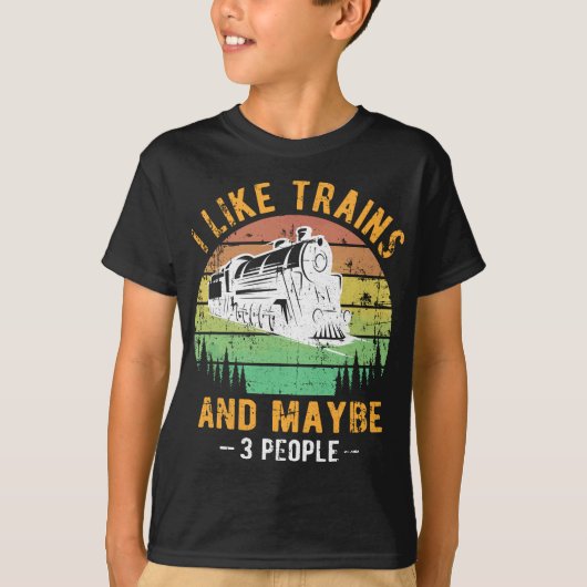 Ik hou van Treinen Railroad Collector Model Trein T-shirt (Voorkant)
