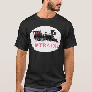 Ik hou van treinen t-shirt