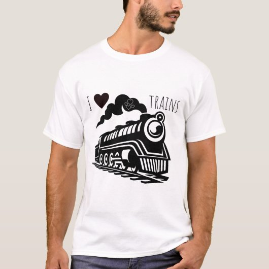 Ik hou van Treinen T-shirt (Voorkant)