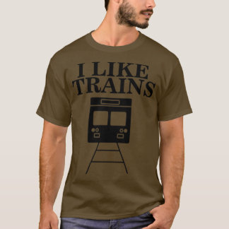 Ik hou van treinen t-shirt