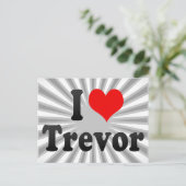 Ik hou van Trevor Briefkaart (Staand voorkant)