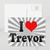 Ik hou van Trevor Briefkaart (Voorkant / Achterkant)