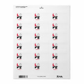 Ik hou van triathlon etiket (Full Sheet)