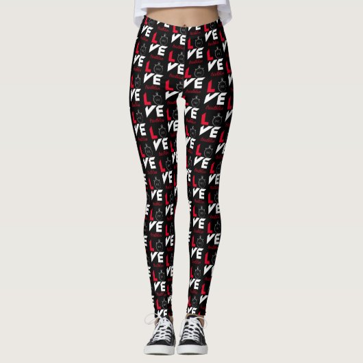 Ik hou van triathlon leggings (Voorkant)