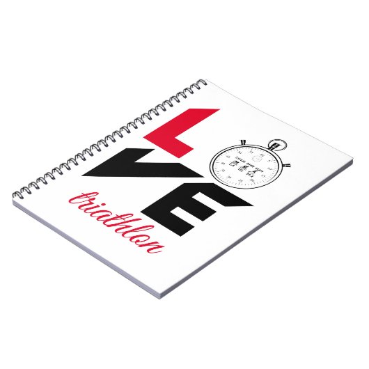 Ik hou van triathlon notitieboek (Linkerzijde)