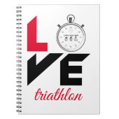 Ik hou van triathlon notitieboek (Voorkant)