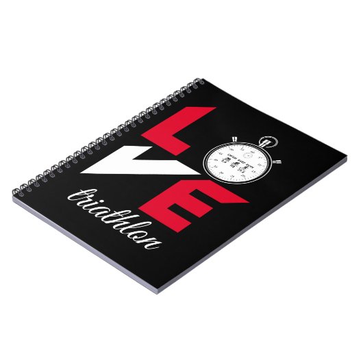 Ik hou van triathlon notitieboek (Linkerzijde)