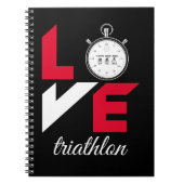 Ik hou van triathlon notitieboek (Voorkant)