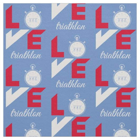 Ik hou van triathlon stof (Swatch)