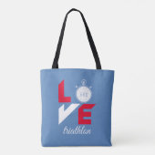 Ik hou van triathlon tote bag (Achterkant)