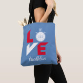 Ik hou van triathlon tote bag (Dichtbij)