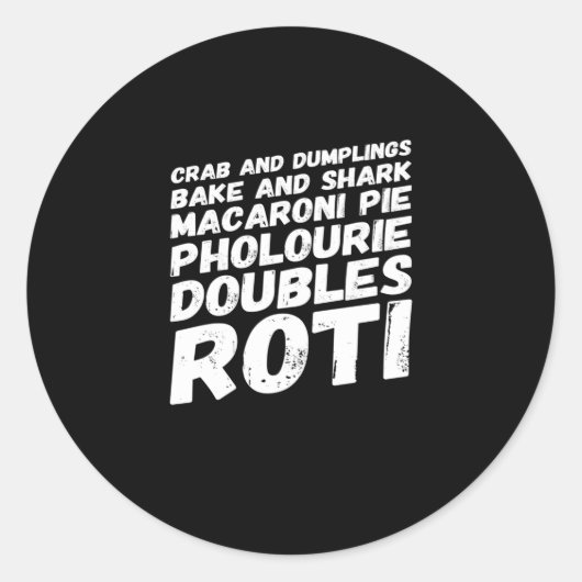 Ik hou van Trinidad en Tobago Ronde Sticker (Voorkant)