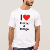 ik hou van trinidad en tobago t-shirt (Voorkant)