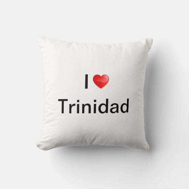 Ik hou van Trinidad Kussen (Voorkant)