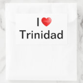 Ik hou van Trinidad Rechthoekige Sticker (Tas)