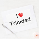 Ik hou van Trinidad Rechthoekige Sticker (Envelop)