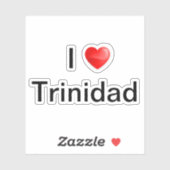 Ik hou van Trinidad Sticker (Vel)