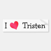 Ik hou van Tristan Bumpersticker (Voorkant)