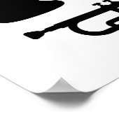 Ik hou van trompet poster (Hoek)