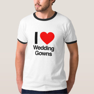 Ik hou van trouwjurken t-shirt