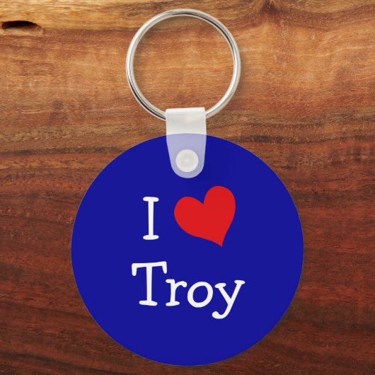 Ik hou van Troy Sleutelhanger (Voorkant)