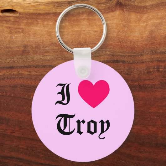 Ik hou van Troy Sleutelhanger (Voorkant)