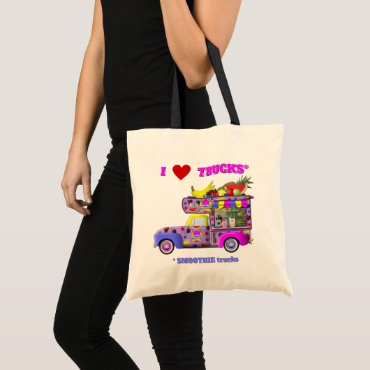Ik hou van trucks (Smoothie Trucks) Canvas tas (Voorkant (product))