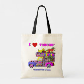 Ik hou van trucks (Smoothie Trucks) Canvas tas (Achterkant)