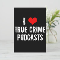 Ik hou van True Crime Podcasts Cool Podcaster Kaar