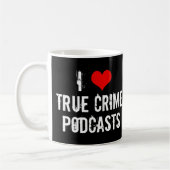 Ik hou van True Crime Podcasts Serial Killer Histo Koffiemok (Links)