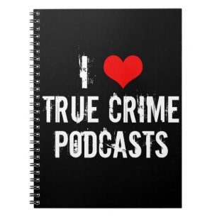 Ik hou van True Crime Podcasts Serial Killer Histo Notitieboek
