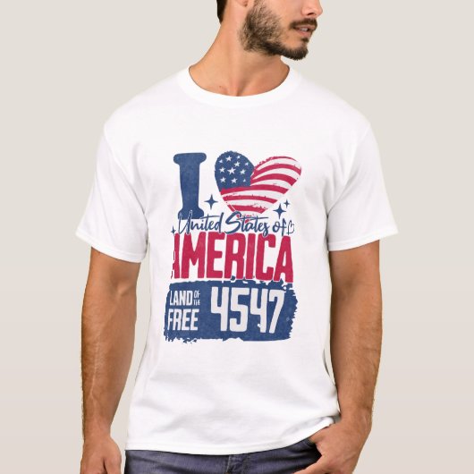 Ik hou van Trump 4547 T-shirt (Voorkant)