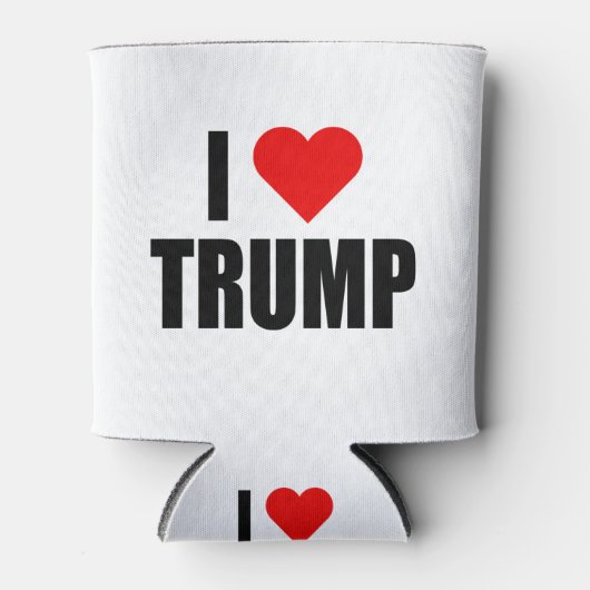 "Ik hou van TRUMP" Blikjeskoeler (Voorkant)