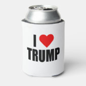 "Ik hou van TRUMP" Blikjeskoeler (Blikje Achterkant)