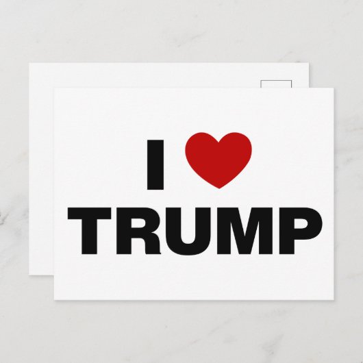 Ik hou van Trump Briefkaart (Voorkant / Achterkant)