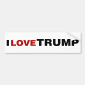 Ik hou van Trump Bumpersticker (Voorkant)