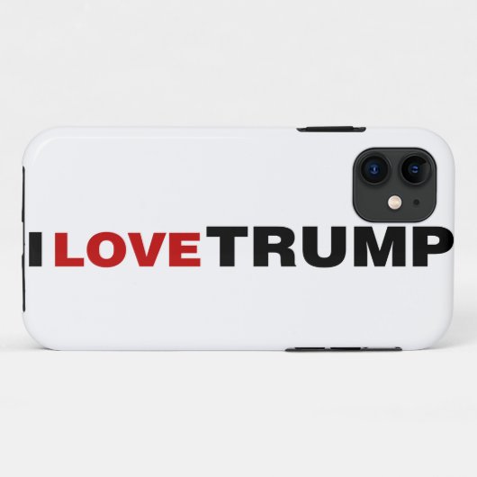Ik hou van Trump Case-Mate iPhone Case (Achterkant (horizontaal))