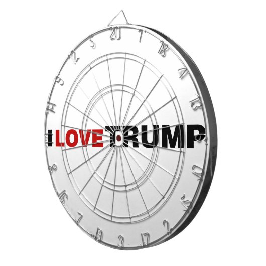 Ik hou van Trump Dartbord (Voorkant Rechts)