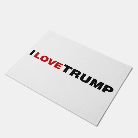Ik hou van Trump Deurmat (Schuin)