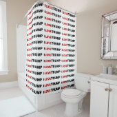 Ik hou van Trump Douchegordijn (In situ)