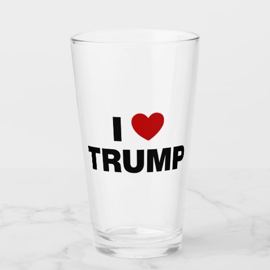 Ik hou van Trump Glas (Voorkant)