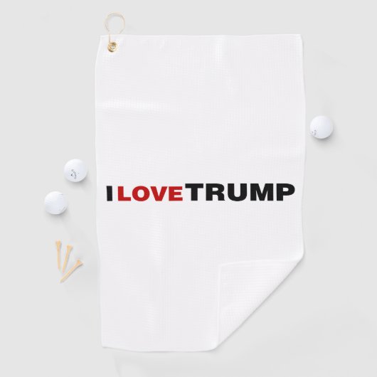 Ik hou van Trump Golfhanddoek (Insitu)