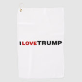 Ik hou van Trump Golfhanddoek (Voorkant)