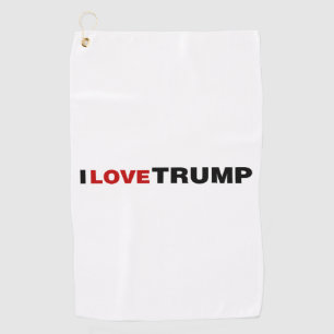 Ik hou van Trump Golfhanddoek