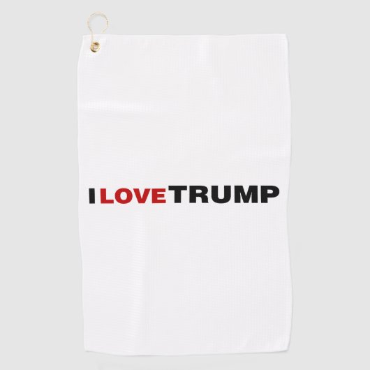 Ik hou van Trump Golfhanddoek (Voorkant)