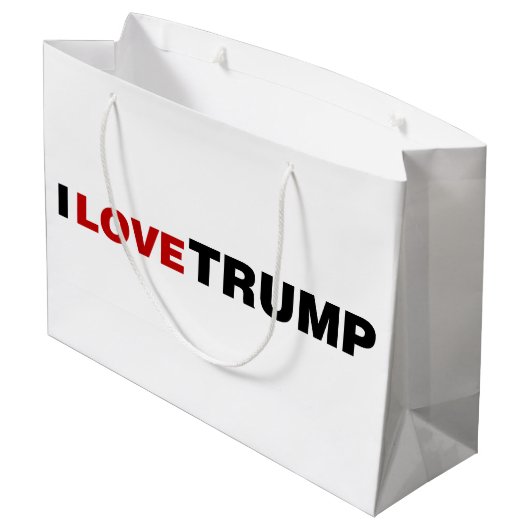 Ik hou van Trump Groot Cadeauzakje (Achterkant Gekanteld)
