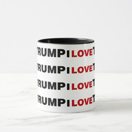 Ik hou van Trump Mok (Midden)