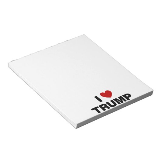 Ik hou van Trump Notitieblok (Schuin)