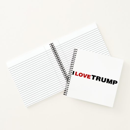 Ik hou van Trump Notitieboek (Binnen)