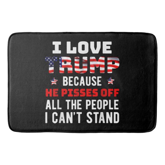 Ik hou van Trump omdat hij de mensen die ik kan af Badmat (Voorkant)